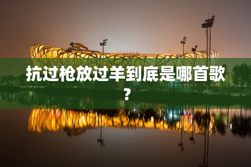 抗过枪放过羊到底是哪首歌？