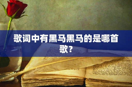 歌词中有黑马黑马的是哪首歌？