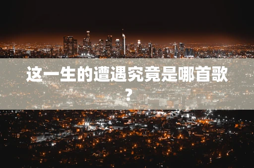 这一生的遭遇究竟是哪首歌？