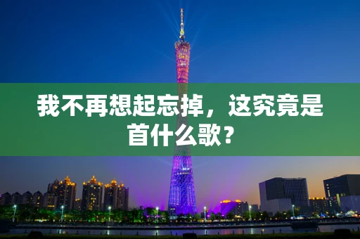 我不再想起忘掉，这究竟是首什么歌？