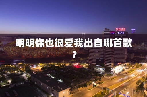 明明你也很爱我出自哪首歌？