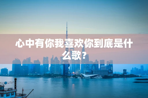 心中有你我喜欢你到底是什么歌？
