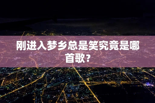 刚进入梦乡总是笑究竟是哪首歌？
