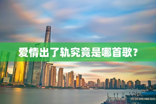 爱情出了轨究竟是哪首歌？