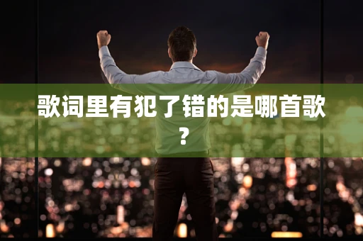 歌词里有犯了错的是哪首歌？