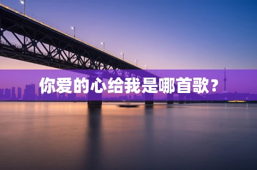 你爱的心给我是哪首歌？