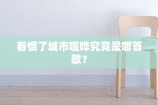 看惯了城市喧哗究竟是哪首歌？