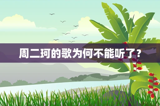 周二珂的歌为何不能听了？
