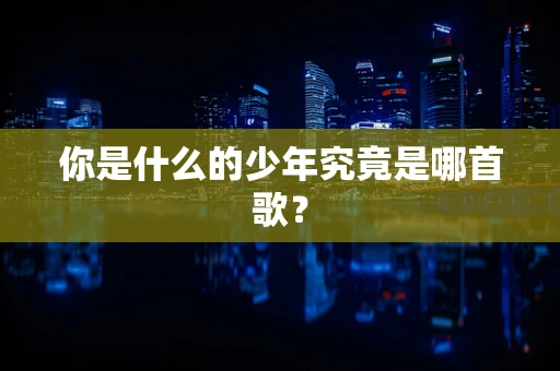 你是什么的少年究竟是哪首歌？