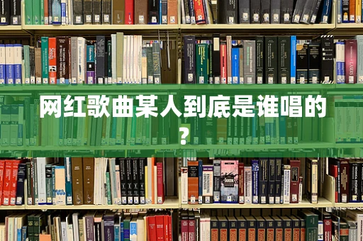 网红歌曲某人到底是谁唱的？