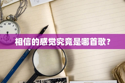 相信的感觉究竟是哪首歌？