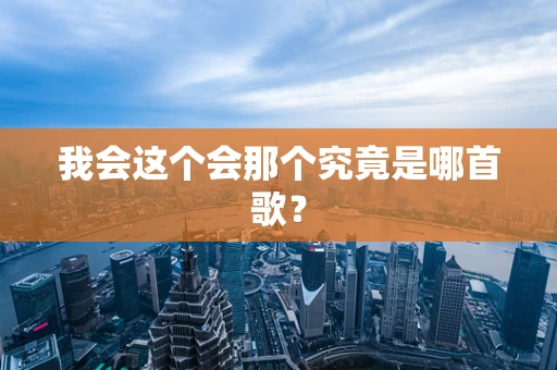 我会这个会那个究竟是哪首歌？