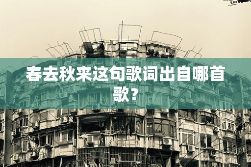 春去秋来这句歌词出自哪首歌？