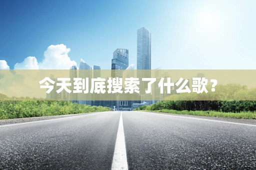 今天到底搜索了什么歌？