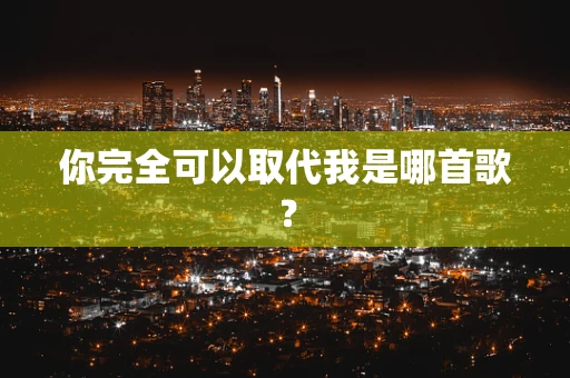 你完全可以取代我是哪首歌？