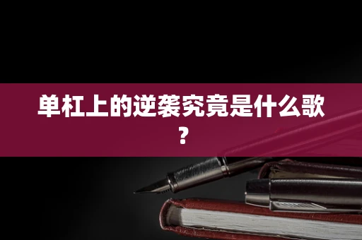 单杠上的逆袭究竟是什么歌？