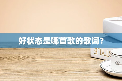 好状态是哪首歌的歌词？