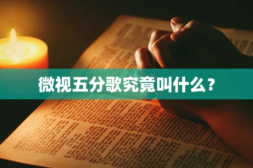 微视五分歌究竟叫什么？