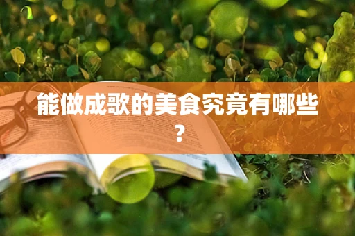 能做成歌的美食究竟有哪些？