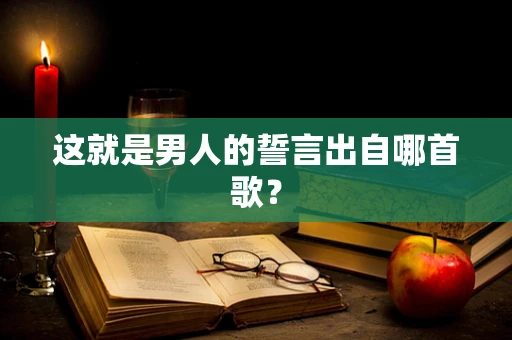 这就是男人的誓言出自哪首歌？