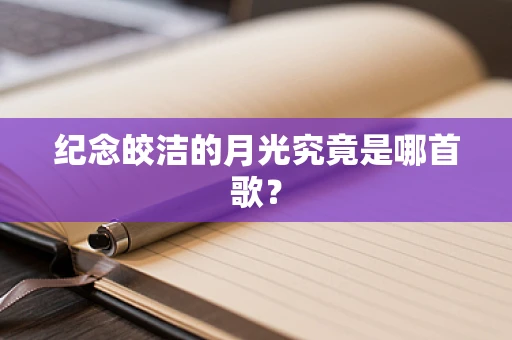 纪念皎洁的月光究竟是哪首歌？