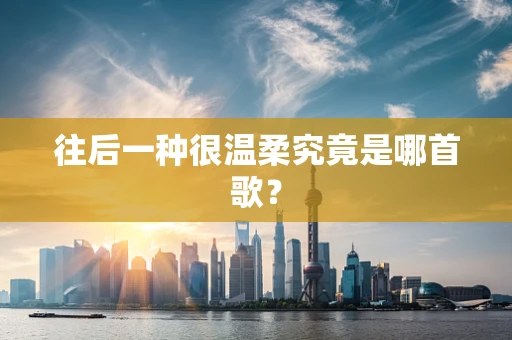 往后一种很温柔究竟是哪首歌？