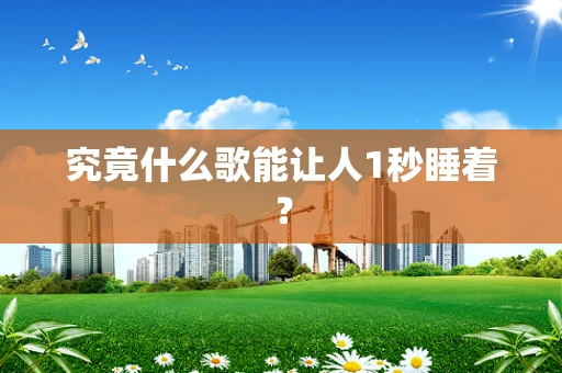究竟什么歌能让人1秒睡着？