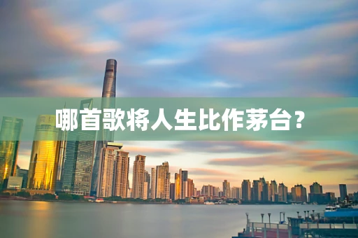 哪首歌将人生比作茅台？