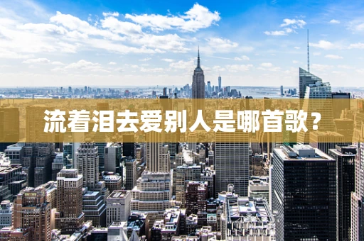 流着泪去爱别人是哪首歌？