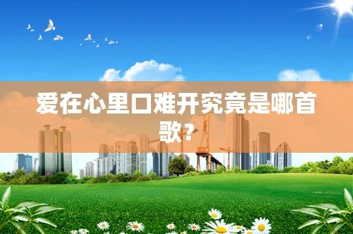 爱在心里口难开究竟是哪首歌？