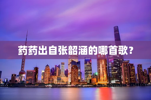 药药出自张韶涵的哪首歌？
