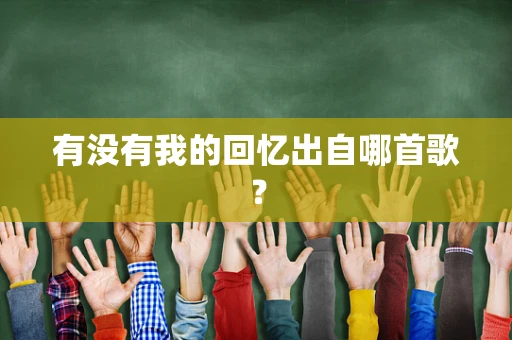 有没有我的回忆出自哪首歌？