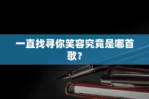 一直找寻你笑容究竟是哪首歌？